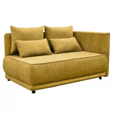 Kihúzható kanapé, mustárszínű, jobbos, LIAMI