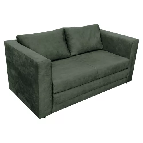 Kihúzható kanapé, zöld, BEJA