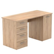 Íróasztal, artisan tölgy, EUSTACH