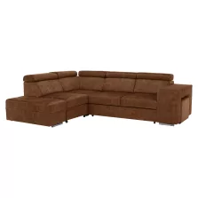 Ülőgarnitúra, barna, balos, MALAGA