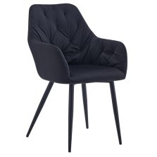 Design fotel, fekete Velvet szövet, VERIO NEW