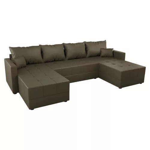 Univerzális ülőgarnitúra, barna, DUAN U UNI