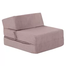 Összecsukható matrac/fotel, 2 az 1-ben, rózsaszín, MALEN