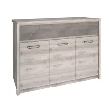 Komód 3D2S, nairobi gesztenye/onix, JESI NEW