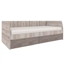 Ágy 2S, 90x200, nairobi gesztenye/onix, JESI NEW