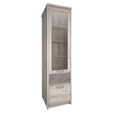 Vitrin 1D1W1S, nairobi gesztenye/onix, JESI NEW