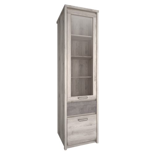 Vitrin 1D1W1S, nairobi gesztenye/onix, JESI NEW