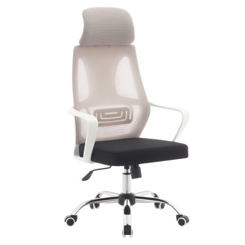 Irodai szék, szürke/fekete/fehér, TAXIS 2 NEW