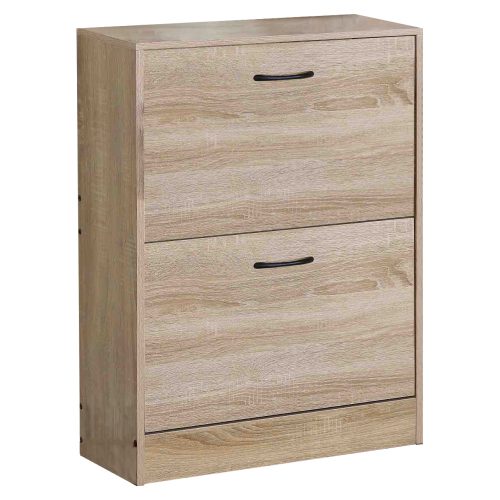 Cipőtároló, 2 soros, tölgy, BOTNIX