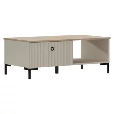   Dohányzóasztal, szürkésbarna Taupe/silverjack tölgy, DOMCA 1S
