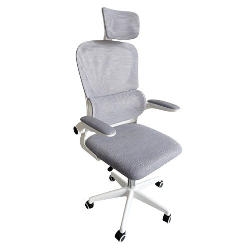 Irodai szék, szürke/fehér, FERIS