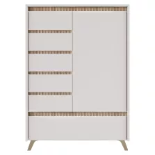 Komód, kasmír/sonoma tölgy, LONGY REG1D5S1K