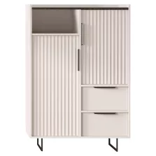 Komód, kasmír/mink arvadonna gesztenye, FRESIO KOM2D2S