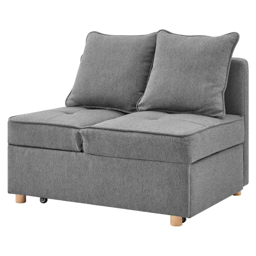 Kihúzható kanapé, szürke, OSVALDO