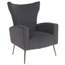 Relaxfotel, szürke Velvet szövet, BARET