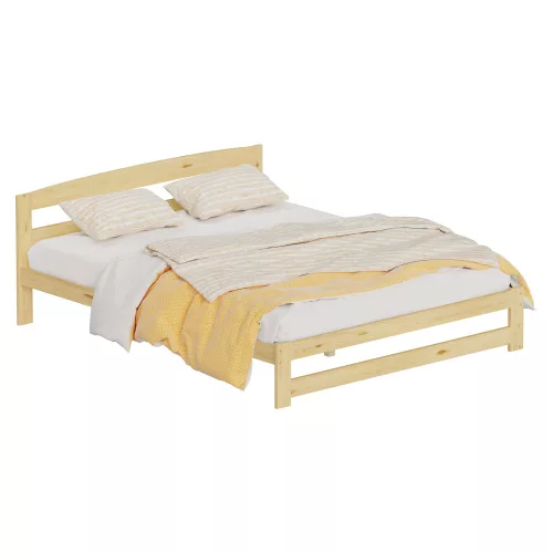 Ágy ágyráccsal, természetes, 160x200, AZRA