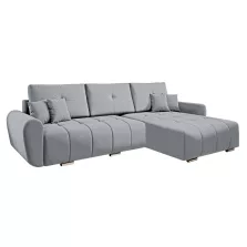   Univerzális ülőgarnitúra, világosszürke szövet, LONGA ROH