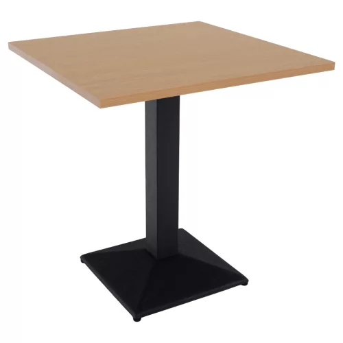 Bisztró asztal, tölgy sonoma/fekete, 70x70 cm, RINALDO TYP 1