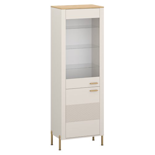 Vitrin, kasmír/kő tölgy, RUNOL 1D1W