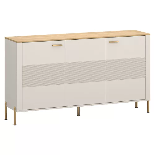 Komód, kasmír/kő tölgy, RUNOL 3D