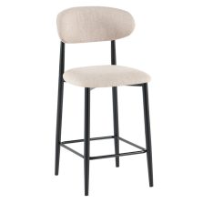 Bárszék, bézs szövet/fekete, ZAJDA TYP 2