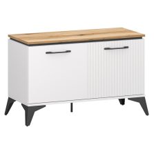 Cipősszekrény, fehér/evoke tölgy, VELIS 2D