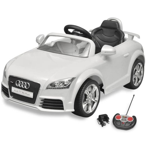 Audi TT RS elektromos kisautó távirányítóval fehér