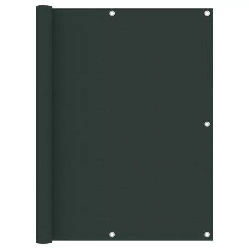 vidaXL sötétzöld oxford-szövet erkélyparaván 120 x 500 cm