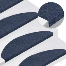 vidaXL 15 db kék öntapadó lépcsőszőnyeg 65x22,5x3,5 cm