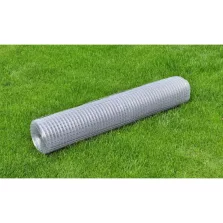   vidaXL ezüst horganyzott acél drótháló négyszögű szemekkel 1 x 25 m