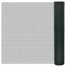   vidaXL zöld horganyzott csirkeháló drótkerítés PVC bevonattal 10 x 1 m