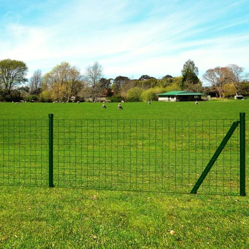 vidaXL Euro Fence zöld acélkerítés 25 x 1,5 m