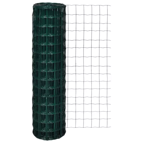 vidaXL Euro Fence zöld acélkerítés 10 x 1,5 m