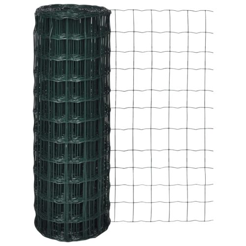 vidaXL Euro Fence zöld acélkerítés 10 x 1,2 m