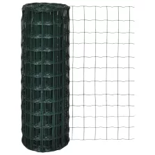 vidaXL Euro Fence zöld acélkerítés 25 x 1,2 m