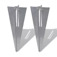 vidaXL 2 db acél kerítés tüske