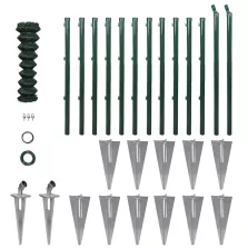 vidaXL acél drótkerítés horgony tüskékkel 0,8 x 25 m