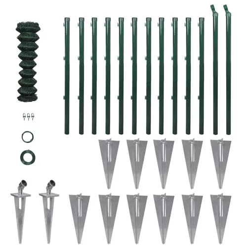 vidaXL acél drótkerítés horgony tüskékkel 0,8 x 25 m