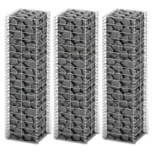   vidaXL  3 db gabion kosár horganyzott drótból 25 x 25 x 100 cm