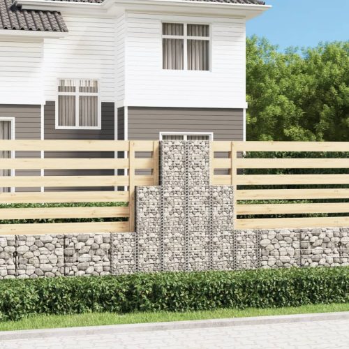 vidaXL 6 db gabion kosár horganyzott drótból 