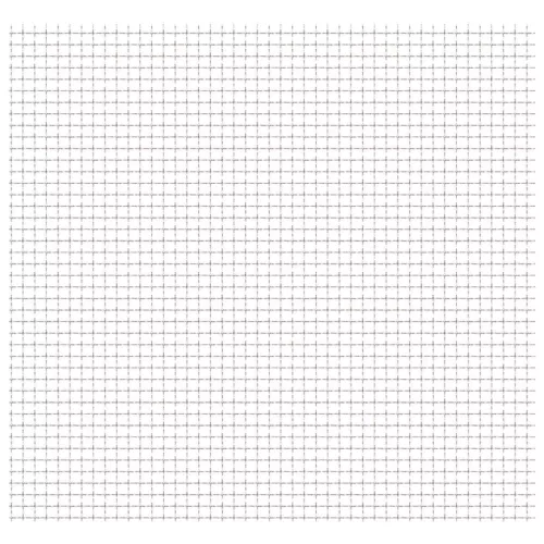 vidaXL krimpelt rozsdamentes acél kerti drótkerítés 50x50cm 11x11x2mm