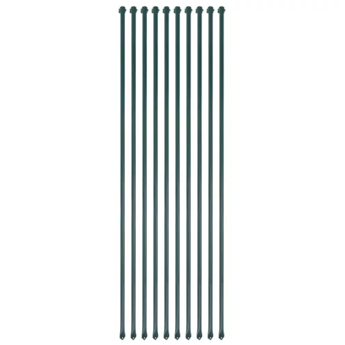 vidaXL 10 db zöld kerti növénytámasztó rúd 1,5 m