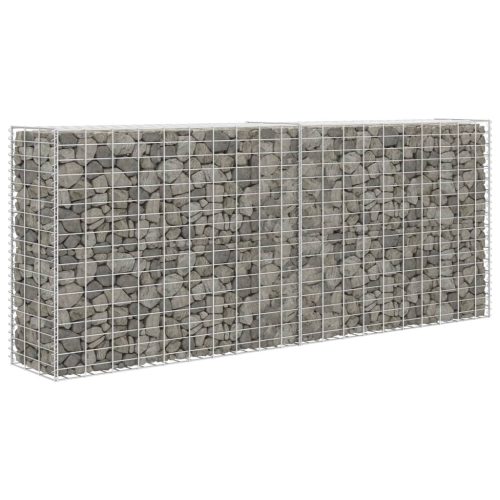 vidaXL horganyzott acél gabion kosár 85 x 30 x 200 cm