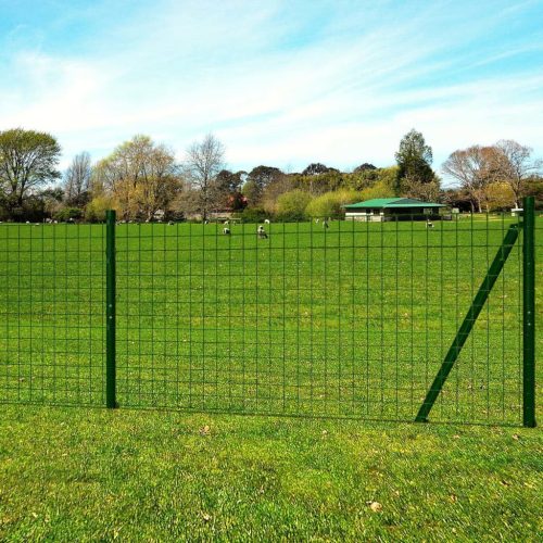 vidaXL Euro Fence zöld acélkerítés 10 x 1,7 m