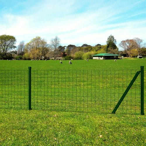 vidaXL Euro Fence zöld acélkerítés 10 x 1,2 m