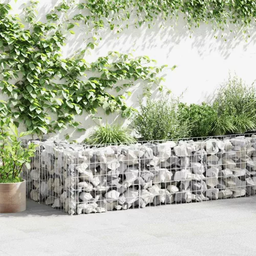 vidaXL horganyzott acél gabion kosár 300 x 30 x 50 cm