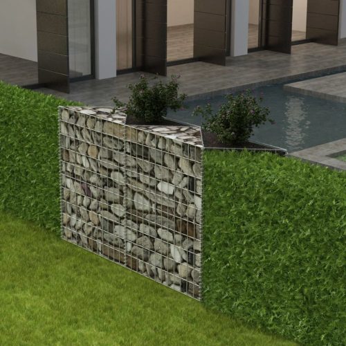 vidaXL horganyzott acél gabion kosár 120 x 30 x 100 cm