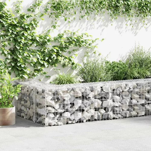 vidaXL horganyzott acél gabion kosár 100 x 50 x 50 cm