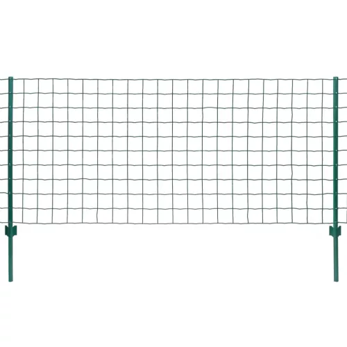 vidaXL Euro Fence zöld acélkerítés 20 x 1 m