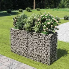   vidaXL horganyzott acél gabion magaságyás 180 x 50 x 100 cm